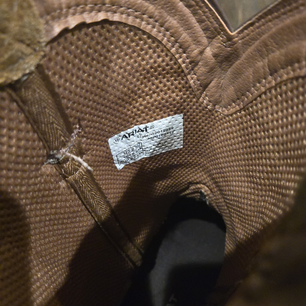 Ariat Camo and Brown Western Boots - Picture 8 of 11